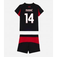 AC Milan Luka Modric #14 Domáci Detský futbalový dres 2025-26 Krátky Rukáv (+ trenírky)